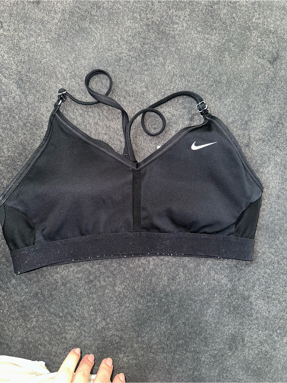 Nike Black Racerback Strappy Sports Bra
